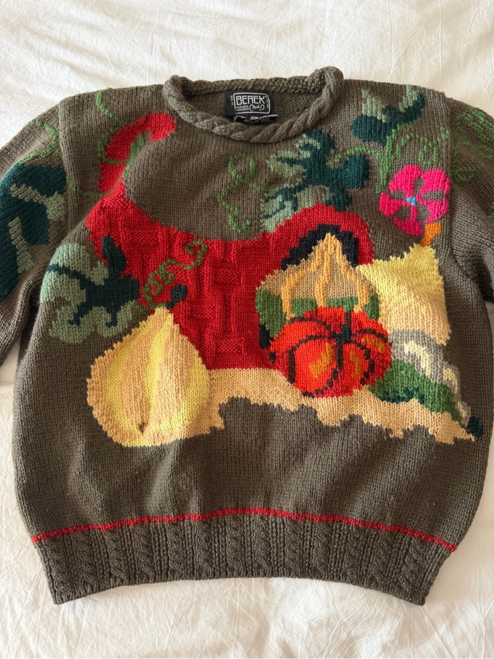Vintage Berek hand knitted cornucopia Sweater - Picture 2 of 12